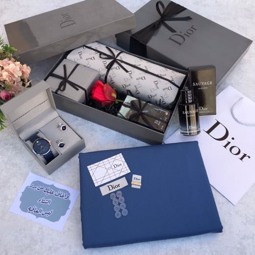 طقم هدايا ديور شتوي للرجال مجموعة الأناقة المتكامل...