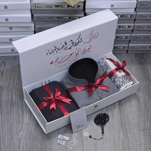 طقم رجالي شتوي فاخر - سديري + قماش + شال - إصدار 2...