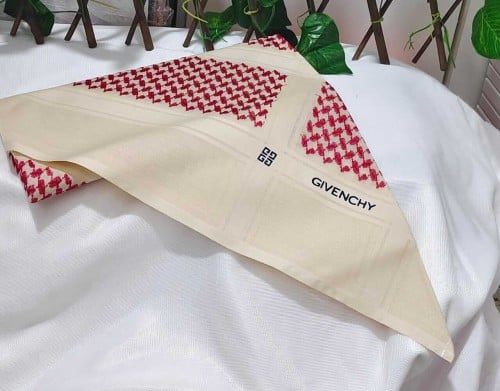 شماغ جفنشي احمر وبيج