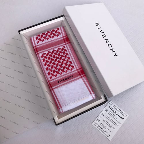 شماغ جيفنشي احمر 2026 – درجة أولى مع ضمان الجودة م...