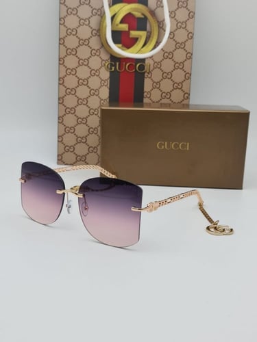 نظارات قوتشي الجديدة | تصميم فراشة مع سلسلة أنيقة