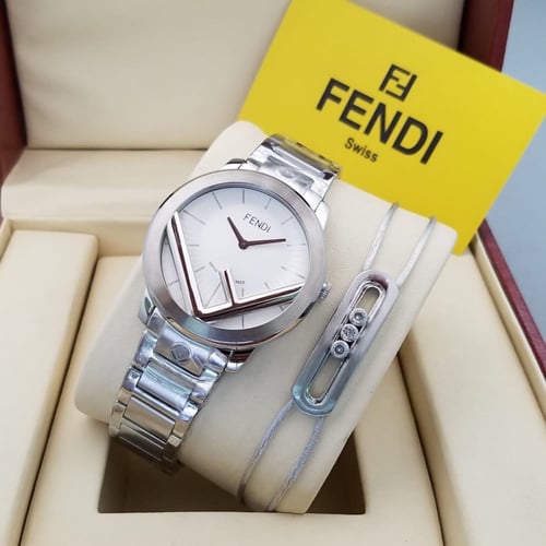 ساعات فندي رجالي جلد درجة اولى