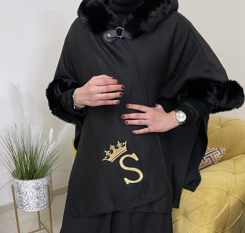 شال نسائي شتوي 2025 مع طاقية