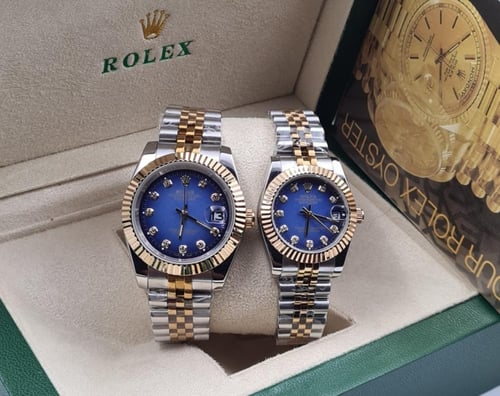 طقم ساعات رجالي ونسائي ماركة رولكس - متجر مون