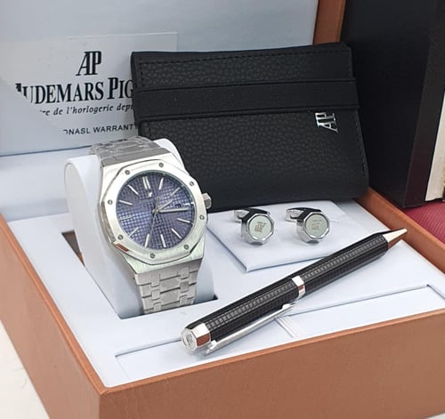 ساعة باقيت - مع طقم اديمارس قلم وكبك ومحفظه