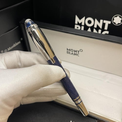 قلم مونت بلانك ستار ووكر سبيس بلو غطاء