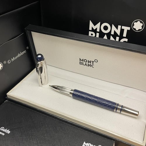 قلم مونت بلانك ستار ووكر سبيس بلو غطاء