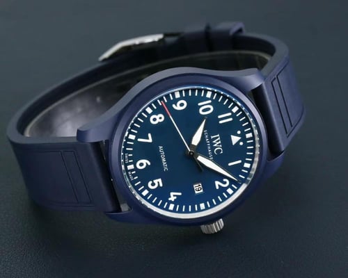 ساعة اي دبليو سي سراميك أزرق ماستر كواليتي