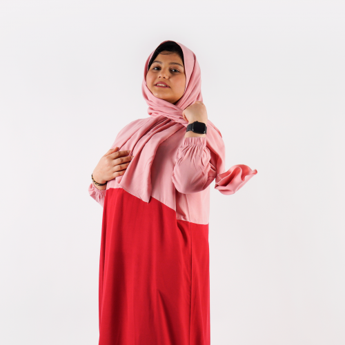 شرشف صلاة للأطفال بطرحة متصلة – ملابس صلاة بنات نا...