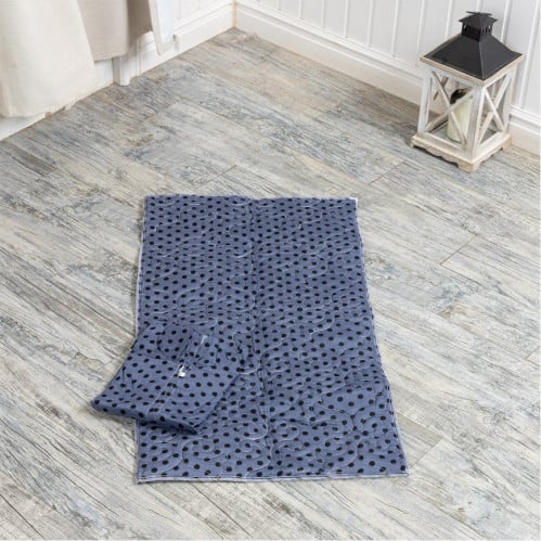 طقم سجادة اطفال قطعتين - بحري غامق