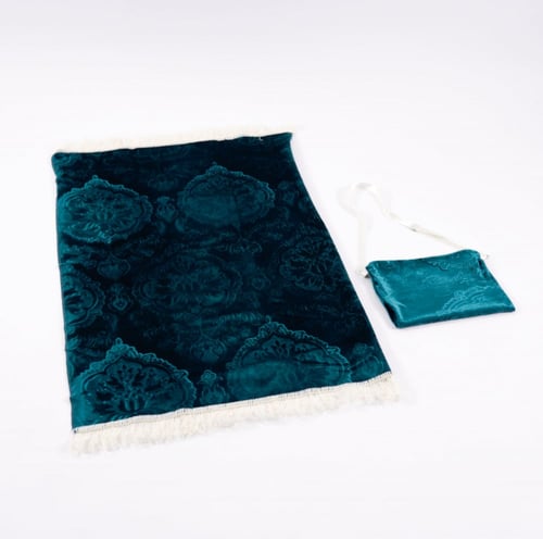 سجادة صلاة خفيفة مع شنطة - تركواز