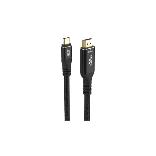 سلك JODA من تايب سي الى HDMI الترا فيجن 60 هرتز بدقة 8K بطول 2 متر - اسود