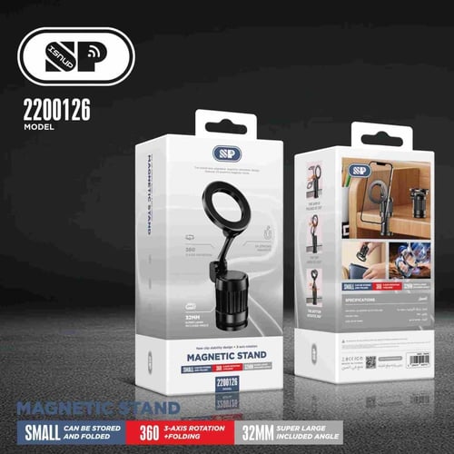 اى سنوب - حامل جوال مغناطيسى دوران 360 درجة بقاعدة...