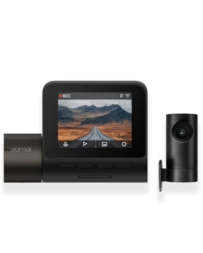 70mai كاميرا سيارة A200 مع شاشة + مجموعة كاميرا خل...