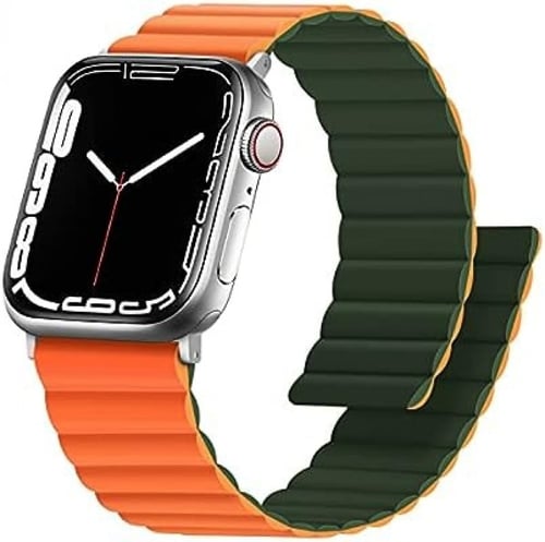 جرافيتي سوار ساعة ابل سلكون مغناطيس لونين- مقاس 42...