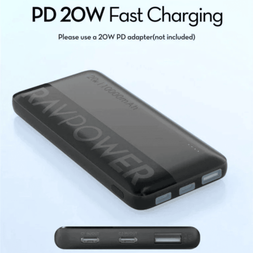 راف باور - بطارية بقوة 20 واط بسعة 10000 ملي امبير...