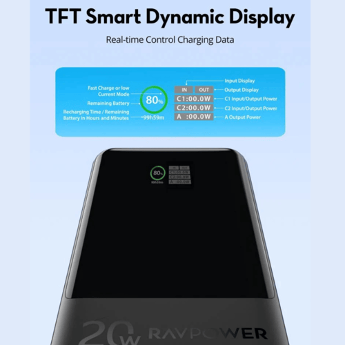 راف باور - بطارية متنقلة بقوة 20 واط بسعة 20000 مل...