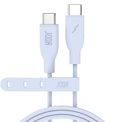 جودا - كيبل SLIP تايب سى الى تايب سي يدعم 60W بطول...