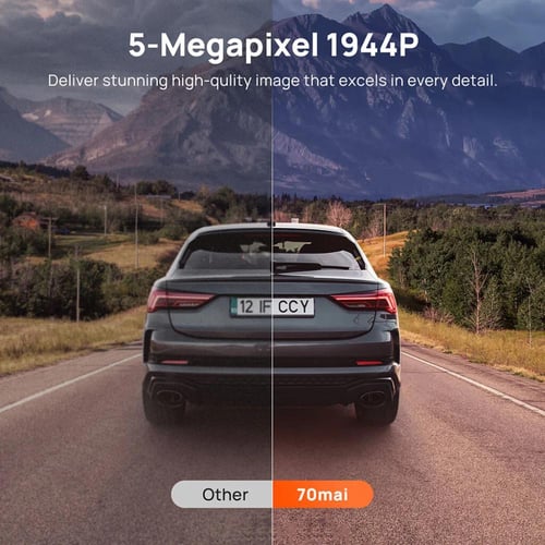 70mai كاميرا سيارة A510 أمامية وخلفية 3K