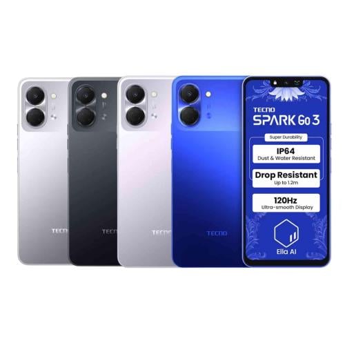 تكنو - سبارك جو 3 سعة 64 جيجابايت - رام 4 + 4 جيجا