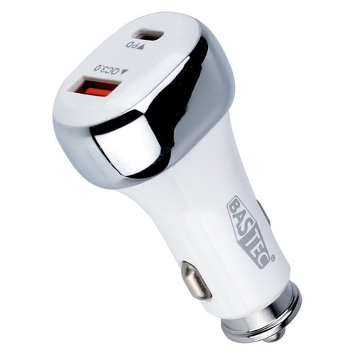 شاحن سيارة بمنفذين PD و USB