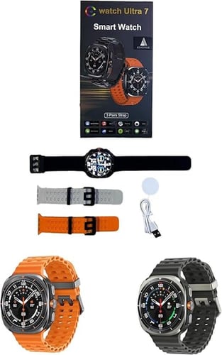 ساعة ذكية HK28 الترا اموليد 7 بـ 1 سوار سيليكون و1...