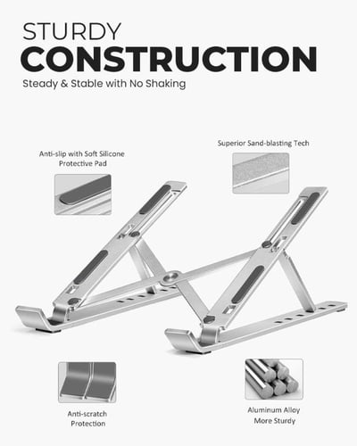 حامل لاب توب محمول قابل للتعديل للكمبيوتر والتابلت...