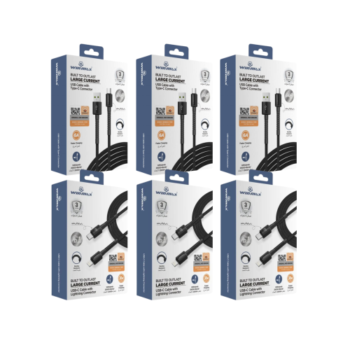 6 كيابل WINMAX USB الأصلية