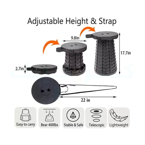 كرسي سفر بلاستيكي قابل للطي والتمديد، كرسي قابل لل...