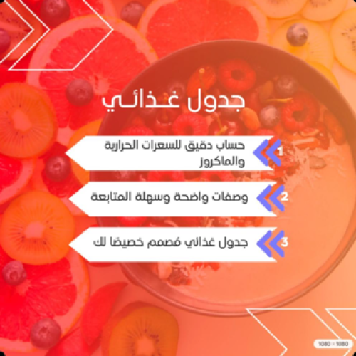 جدول غذائي لرمضان 1700 سعرة
