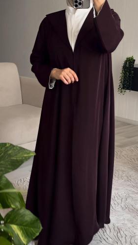 عباية القميص لون برغندي