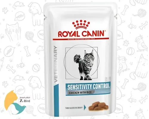 رويال كانن سينسيتف طعام رطب للقطط بالدجاج والارز 8...