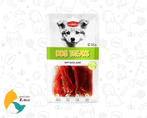 لينسن مكافات للكلاب بالبط المجفف الطري 100g