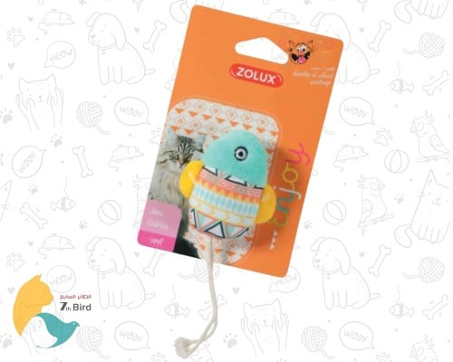 زولكس لعبة قطط على شكل سمكة لون سماوي