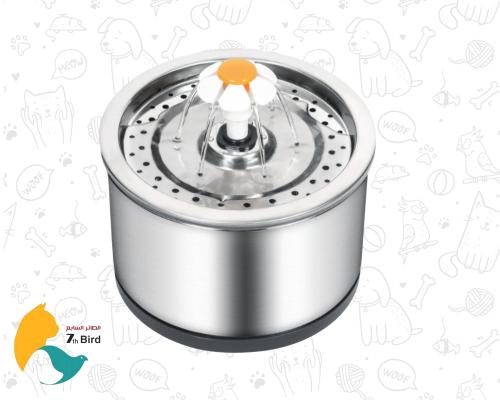 نافورة اوتوماتيكية دائرية للقطط والكلاب من الستانل...