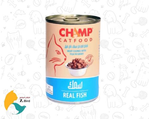تشامب طعام رطب للقطط قطع اللحم مع السمك في المرق 4...