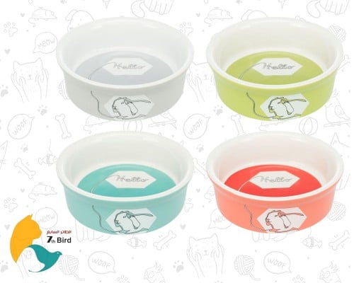 وعاء من السيراميك آمن وغير سام للحيوانات الاليفة م...