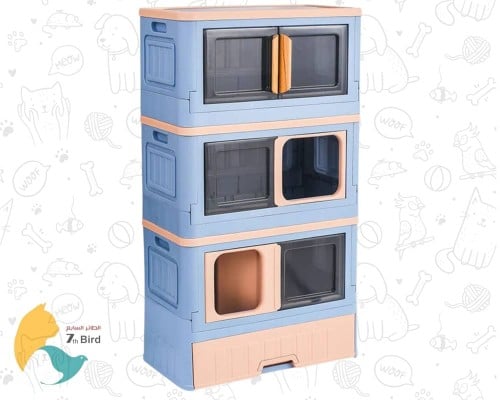 فيلا متعددة الطبقات (خزانة طعام ، بيت قطط ، ليتر ب...