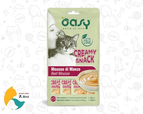أوسي مكافات للقطط بنكهة اللحم البقري 4*15g