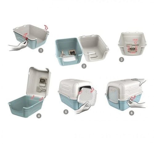 ايطاليان ليتر بوكس مغلق للقطط