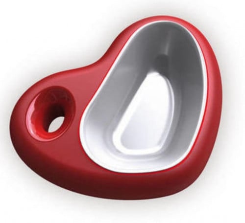 جيور بلاست صحن طعام للكلاب على شكل قلب