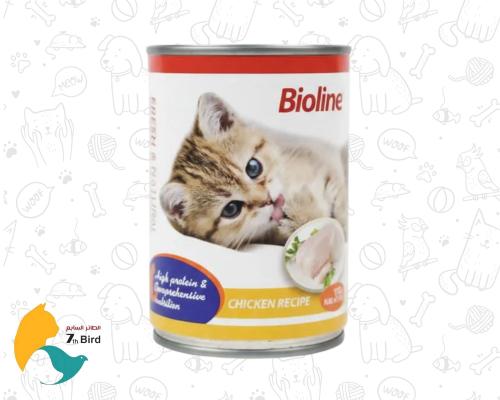 بيولين طعام رطب للقطط البالغة بالدجاج 375g