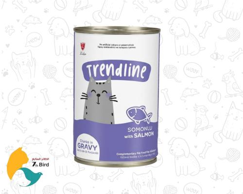تريندلاين طعام رطب للقطط بالسلمون في المرق 400g