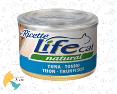 لايف كات طعام رطب للقطط بالتونه 150g