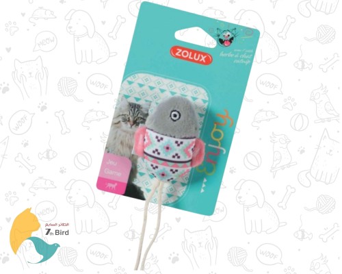 زولكس لعبة قطط على شكل سمكة لون سماوي