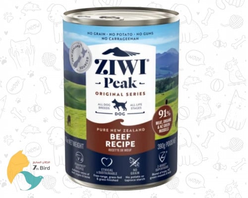 زيوي بيك طعام رطب للكلاب باللحم البقري 390g