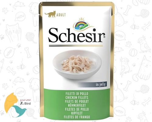 شيزر طعام رطب للقطط البالغة بفيليه الدجاج 85g