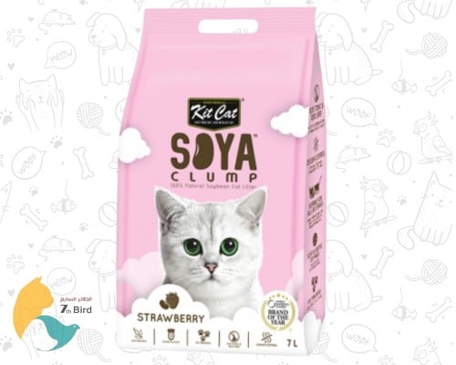 كت كات رمل للقطط الصويا برائحة الفراولة 7l