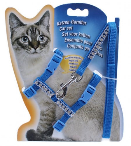 صدرية للقطط من سيفن بيرد مزودة بليش يدوي مرن لتدري...