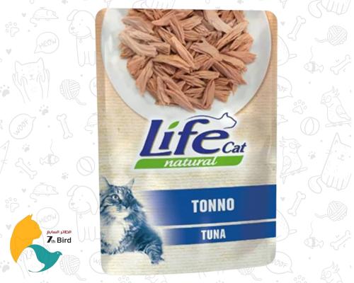لايف كات طعام رطب للقطط البالغة بالتونا 70g